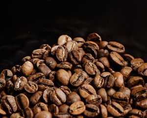 Preview wallpaper coffee beans, beans, coffee, brown, macro