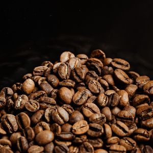 Preview wallpaper coffee beans, beans, coffee, brown, macro