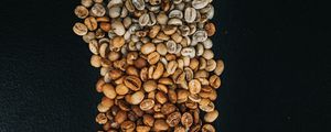 Preview wallpaper coffee beans, beans, coffee, gradient, brown