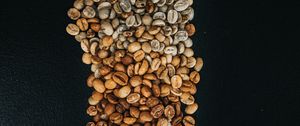 Preview wallpaper coffee beans, beans, coffee, gradient, brown