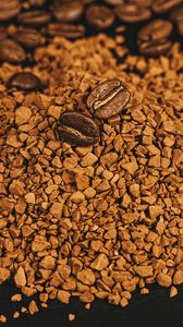 Preview wallpaper coffee beans, beans, coffee, brown, ground
