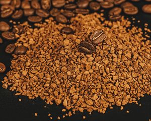 Preview wallpaper coffee beans, beans, coffee, brown, ground