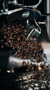 Preview wallpaper coffee beans, beans, coffee, brown, coffee machine