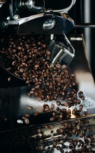 Preview wallpaper coffee beans, beans, coffee, brown, coffee machine