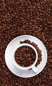Preview wallpaper coffee beans, beans, coffee, mug