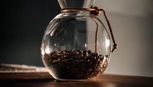 Preview wallpaper coffee beans, beans, coffee, jug