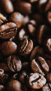 Preview wallpaper coffee beans, beans, macro, brown, coffee