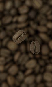 Preview wallpaper coffee, beans, blur, macro, brown