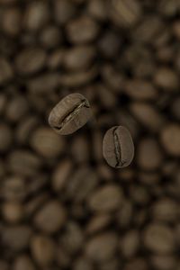 Preview wallpaper coffee, beans, blur, macro, brown