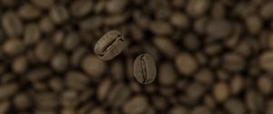 Preview wallpaper coffee, beans, blur, macro, brown