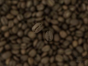 Preview wallpaper coffee, beans, blur, macro, brown