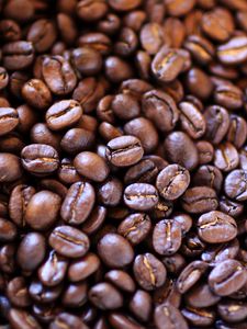 Preview wallpaper coffee, beans, brown, macro, blur