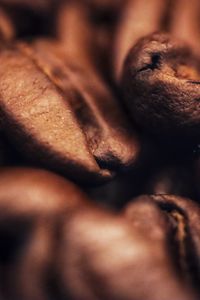 Preview wallpaper coffee, beans, brown, background, macro