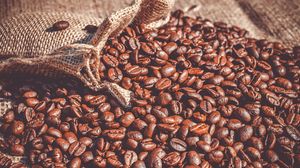 Preview wallpaper coffee beans, coffee, bag