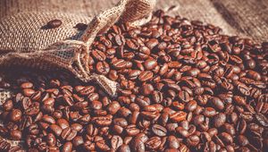 Preview wallpaper coffee beans, coffee, bag