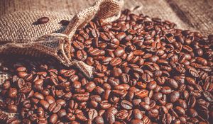 Preview wallpaper coffee beans, coffee, bag