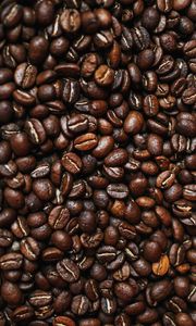 Preview wallpaper coffee beans, coffee, beans, brown, macro