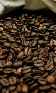 Preview wallpaper coffee beans, coffee, beans, macro, brown