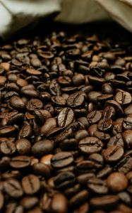 Preview wallpaper coffee beans, coffee, beans, macro, brown