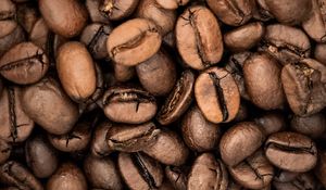 Preview wallpaper coffee beans, coffee, beans, macro