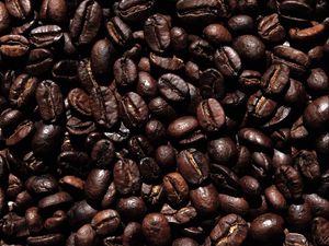 Preview wallpaper coffee beans, coffee, beans, brown, dark, macro