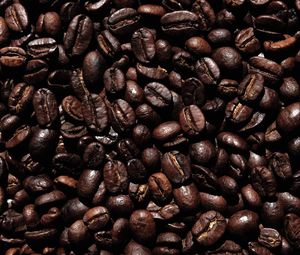 Preview wallpaper coffee beans, coffee, beans, brown, dark, macro