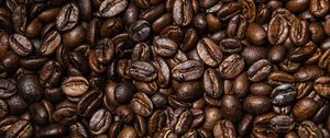 Preview wallpaper coffee beans, coffee, beans, brown, texture