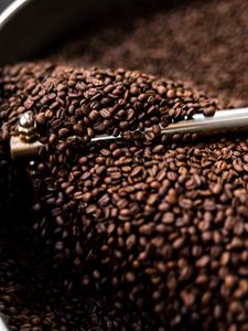 Preview wallpaper coffee beans, coffee, beans, coffee grinder, brown