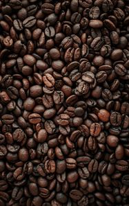 Preview wallpaper coffee beans, coffee, beans, roasting, macro, brown