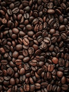 Preview wallpaper coffee beans, coffee, beans, roasting, macro, brown