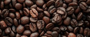 Preview wallpaper coffee beans, coffee, beans, roasting, macro, brown