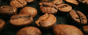 Preview wallpaper coffee beans, coffee, beans, roasting, brown, macro