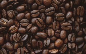 Preview wallpaper coffee beans, coffee, beans, brown, roasting