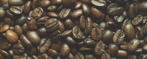 Preview wallpaper coffee beans, coffee, brown, macro