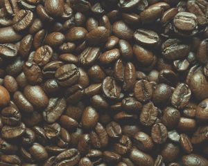 Preview wallpaper coffee beans, coffee, brown, macro