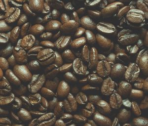 Preview wallpaper coffee beans, coffee, brown, macro