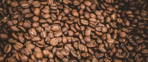 Preview wallpaper coffee beans, coffee, brown, grains, macro