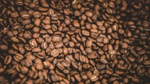 Preview wallpaper coffee beans, coffee, brown, grains, macro