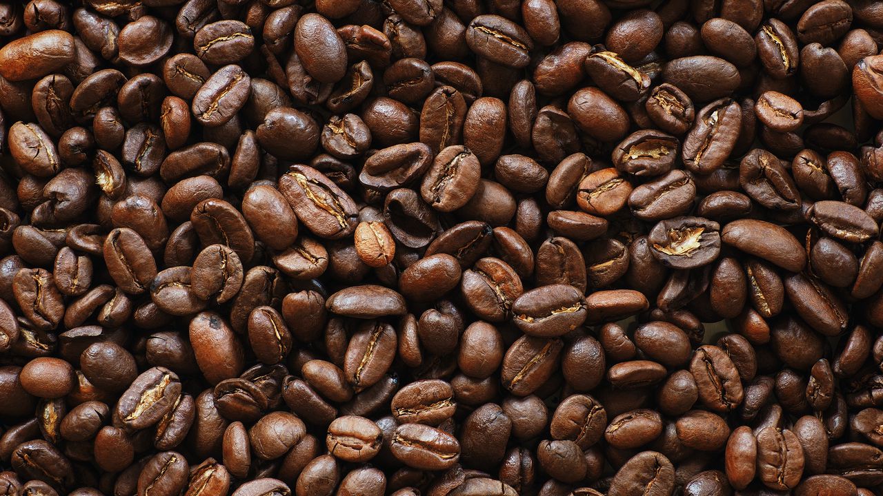 Wallpaper coffee beans, coffee, brown, macro, beans