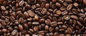Preview wallpaper coffee beans, coffee, brown, macro, beans