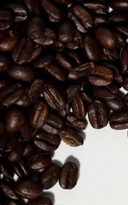 Preview wallpaper coffee beans, coffee, brown, macro, beans, dark