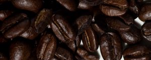 Preview wallpaper coffee beans, coffee, brown, macro, beans, dark