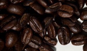 Preview wallpaper coffee beans, coffee, brown, macro, beans, dark