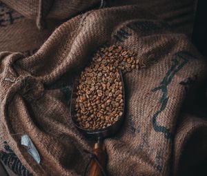 Preview wallpaper coffee beans, coffee, cloth, bag