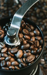 Preview wallpaper coffee beans, coffee, coffee grinder, beans