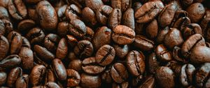 Preview wallpaper coffee beans, coffee, macro, brown