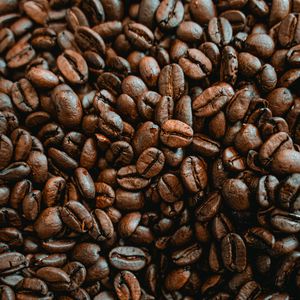 Preview wallpaper coffee beans, coffee, macro, brown
