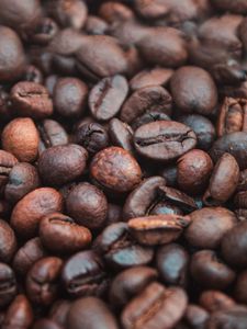 Preview wallpaper coffee beans, coffee, roasted, macro