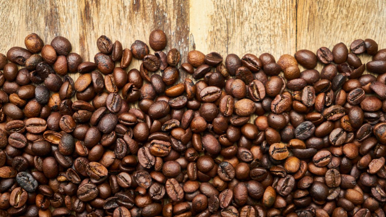 Wallpaper coffee beans, coffee, surface