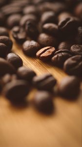 Preview wallpaper coffee, beans, macro, blur